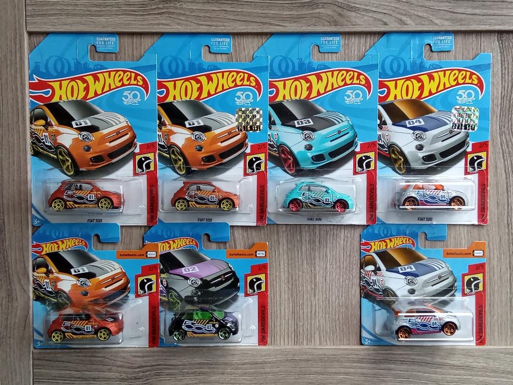 Hot Wheels Fiat 500, Hobby en Vrije tijd, Modelauto's | Overige schalen, Ophalen, Nieuw, Auto