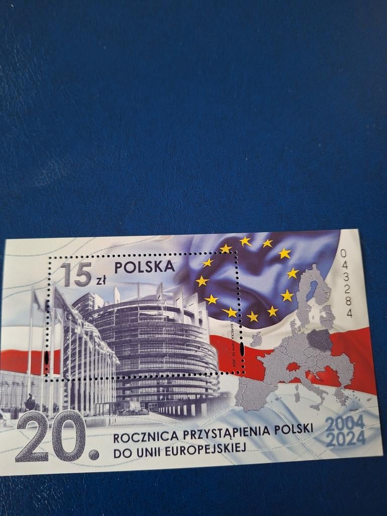 Polen: mi. B. 342. 20 jaar lid van de Europese Unie. 2024., Ophalen of Verzenden, Polen, Postfris