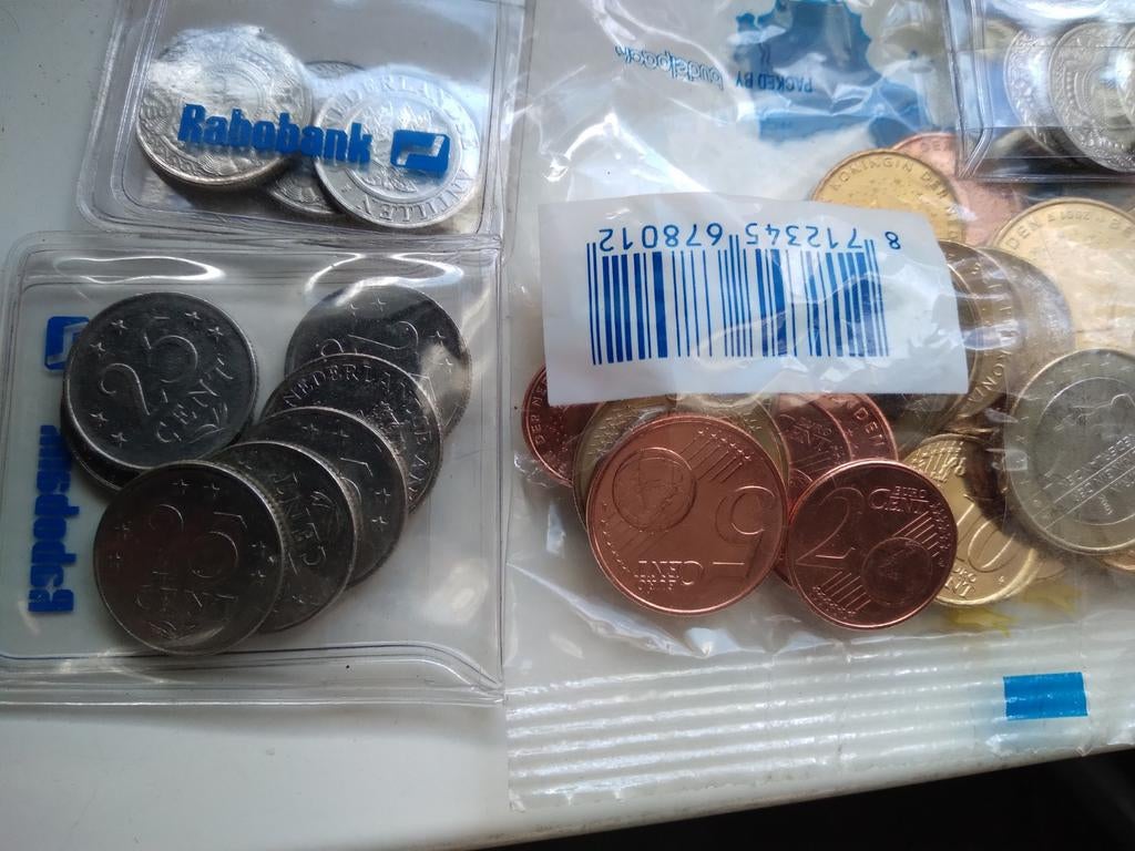 FDC Munten., Postzegels en Munten, Munten | Nederland, Ophalen, Koningin Juliana, Setje