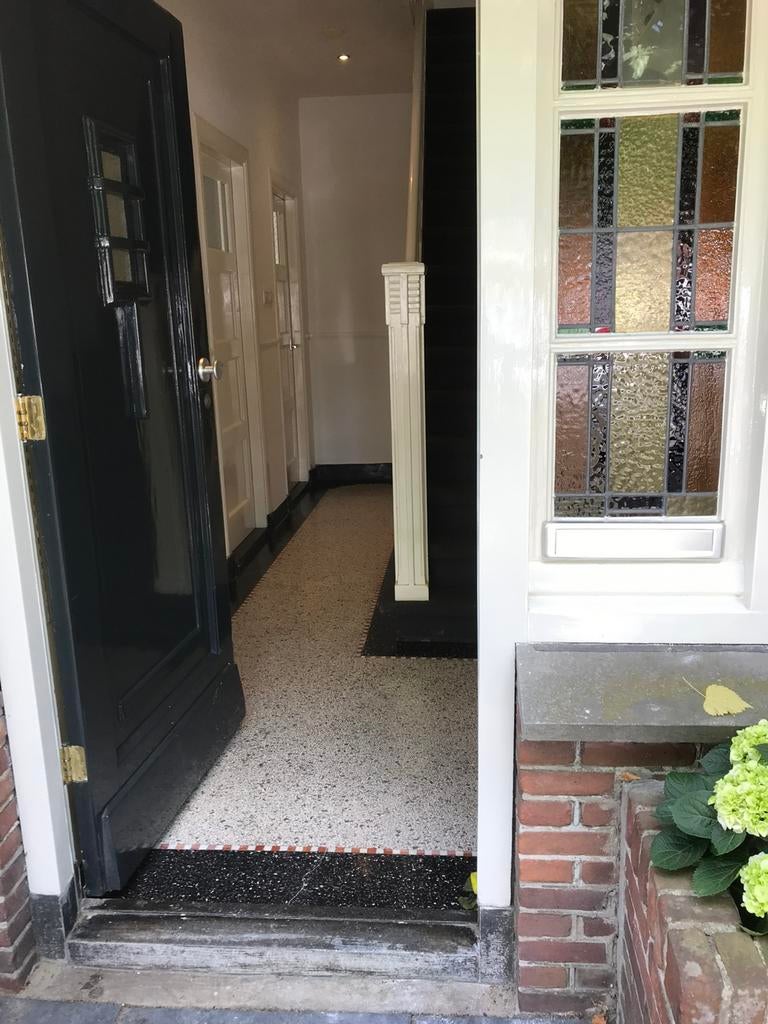 Terrazzovloer polijsten jaren 30