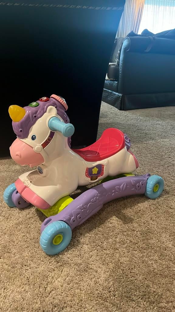 Vtech Looppaard - Eenhoorn Loopwagen, Ophalen of Verzenden, Zo goed als nieuw, Loopvoertuig
