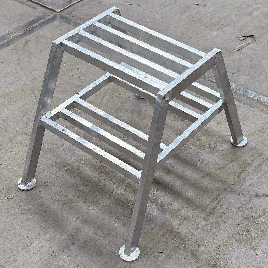 trapje, stukadoorstrap, trap, aluminium trapp, opstapje, Ophalen of Verzenden, Nieuw, Trap, Minder dan 2 meter