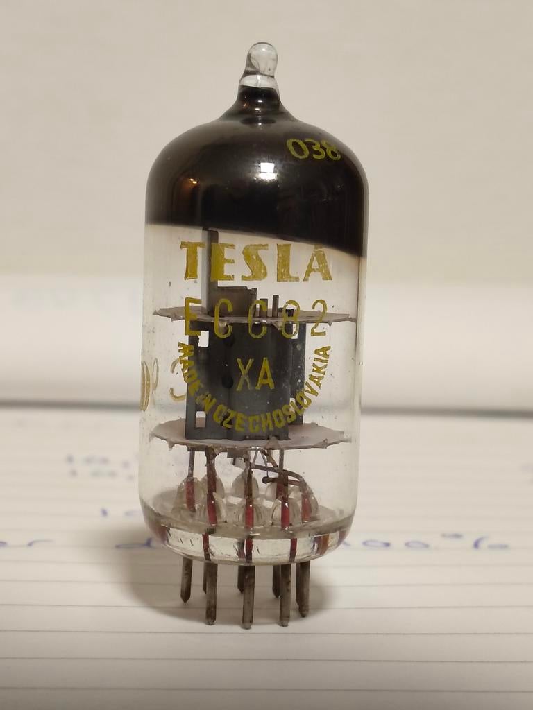 Tesla ECC82 buis - Foil Getter, Ophalen of Verzenden