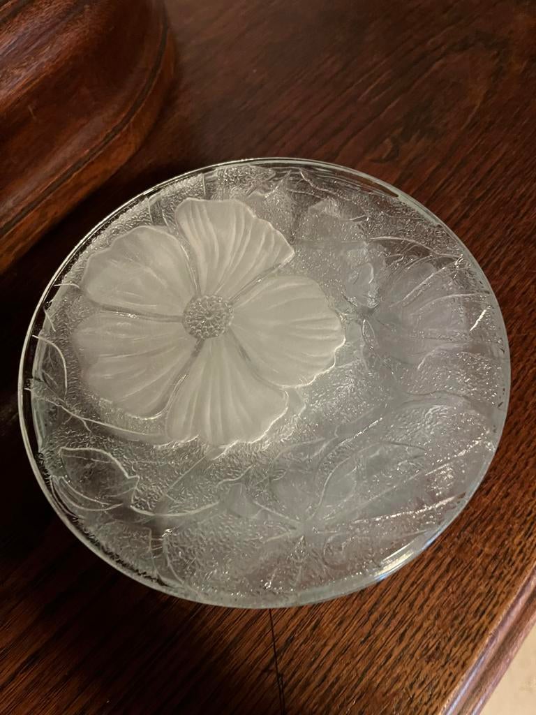 Glazen gebaksbordjes 8x, Ophalen, Bord(en), Overige stijlen, Glas