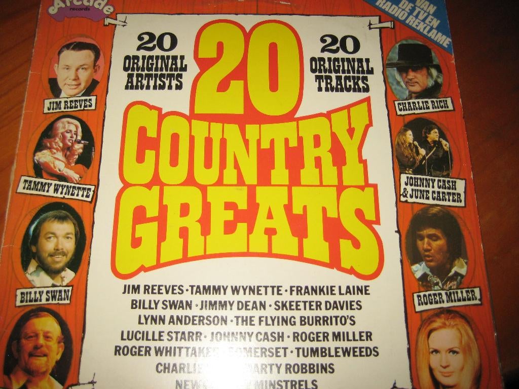 LP, 20 Country Greats, 20 Original Tracks, Cd's en Dvd's, Vinyl | Pop, Ophalen of Verzenden, Zo goed als nieuw, 12 inch