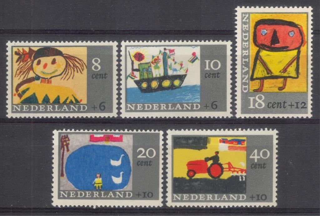Kind 1965 - kindertekeningen, Verzenden, Na 1940, Postfris