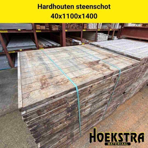 Hardhouten Steenschotten 110x140 cm €45,00 per schot!, Tuin en Terras, Terrasdelen en Vlonders, Hout, Ophalen