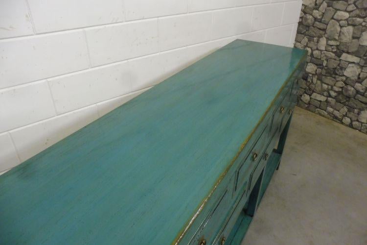 Foto 10 van Chinese Kast Side Table Kommode Turquoise