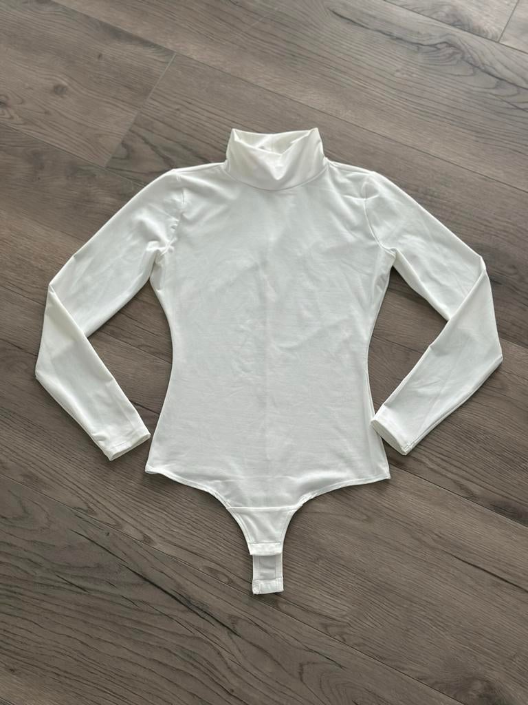 Spanx Bodysuit XS, Verzenden, Wit, Zo goed als nieuw, Lange mouw