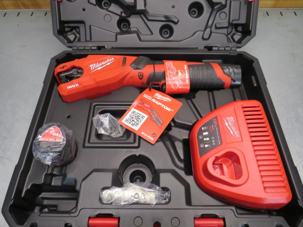 Milwaukee M12 PCSS-202C 12V Li-ion Accu pijpsnijder set, Nieuw, Zandhaarweg, Ophalen of Verzenden, Milwaukee