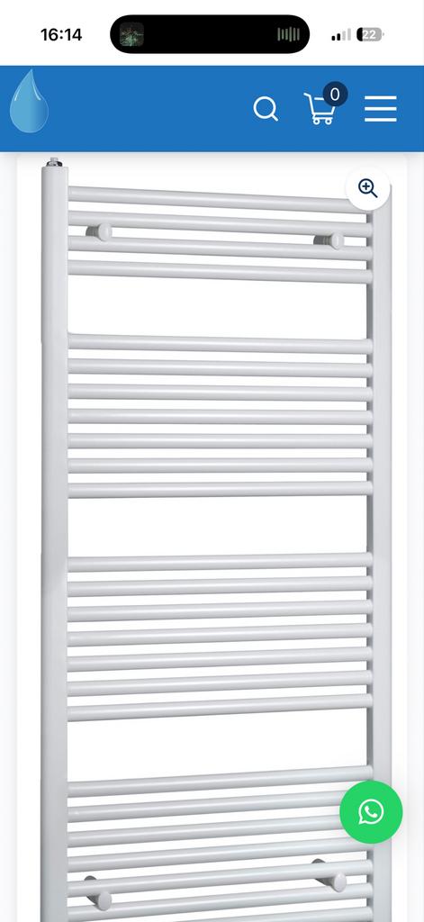 Design Radiator Wit 1200x600mm - Nieuw in doos, Doe-het-zelf en Verbouw, Verwarming en Radiatoren, Ophalen, 500 tot 800 watt, Hoog rendement (Hr)