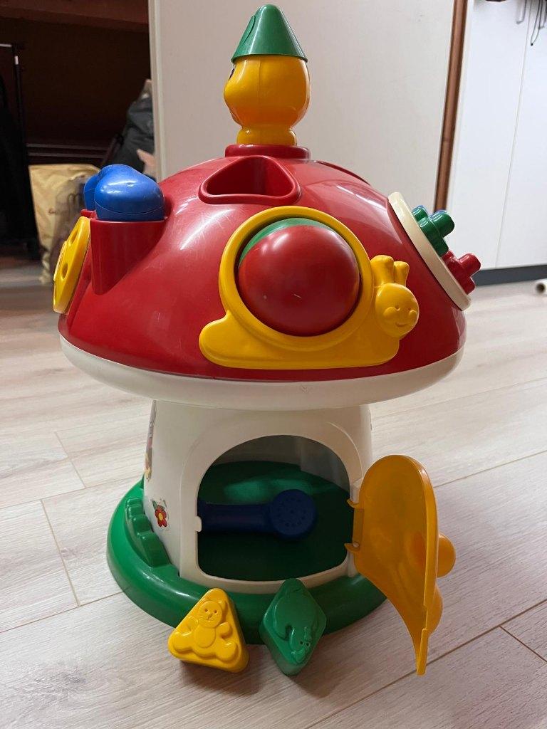 Baby paddestoel met blokjes., Kinderen en Baby's, Speelgoed | Babyspeelgoed, Ophalen, Gebruikt, Overige typen