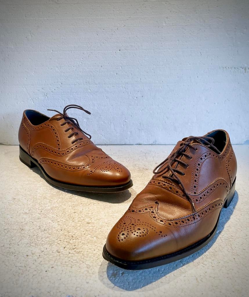 Jan Palmen VanPalmen O’Quirey design luxe schoenen 41,5, Bruin, Ophalen of Verzenden, Zo goed als nieuw, Veterschoenen