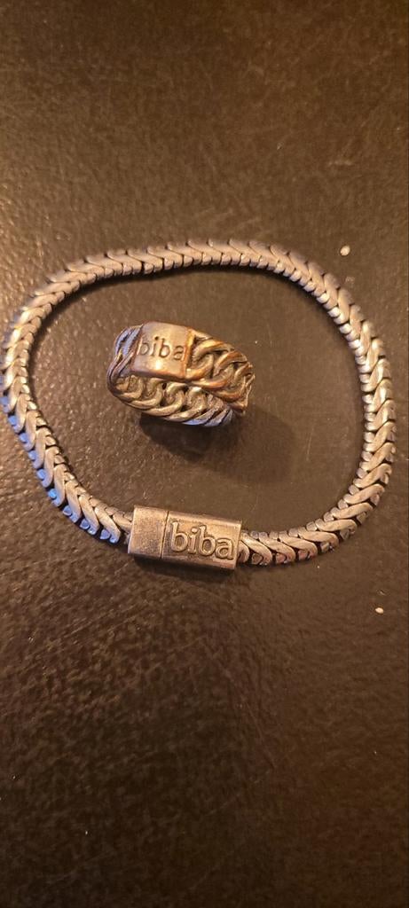 Biba armband, Ophalen of Verzenden, Gebruikt, Zilver, Staal