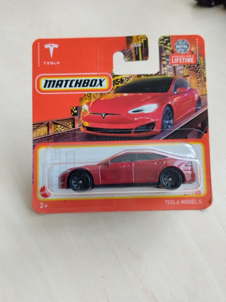 Matchbox Tesla model S, Hobby en Vrije tijd, Modelauto's | Overige schalen, Ophalen of Verzenden, Nieuw, Auto