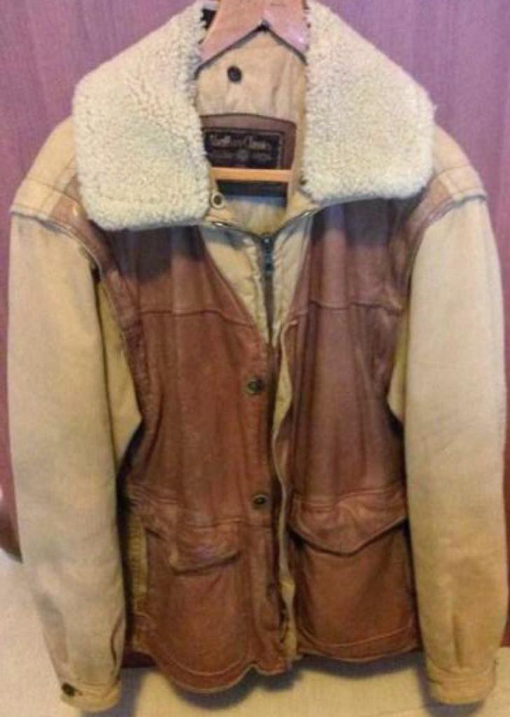 Marlboro Classic leren US Piloten jas mt l-xl, Bruin, Maat 56/58 (XL), Gedragen, Marlboro