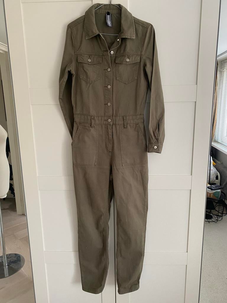 Groene jumpsuit maat S merk AV, Kleding | Dames, Ophalen of Verzenden, Zo goed als nieuw, Maat 36 (S), Groen