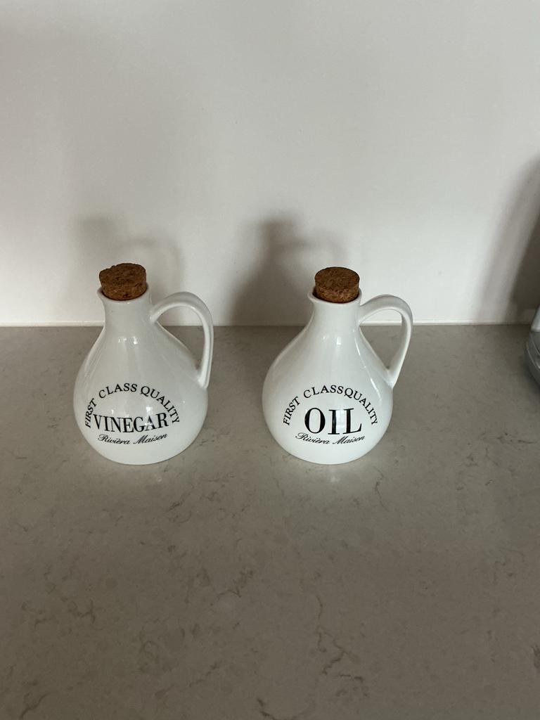 Rivièra Maison olie- en azijnstel - onbeschadigd, Ophalen of Verzenden, Zo goed als nieuw