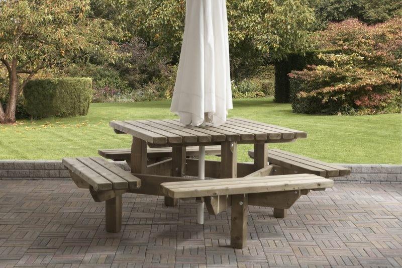 Picknicktafels   195x195cm  ! Snelle levertijd  !, Ophalen, Nieuw, Rechthoekig