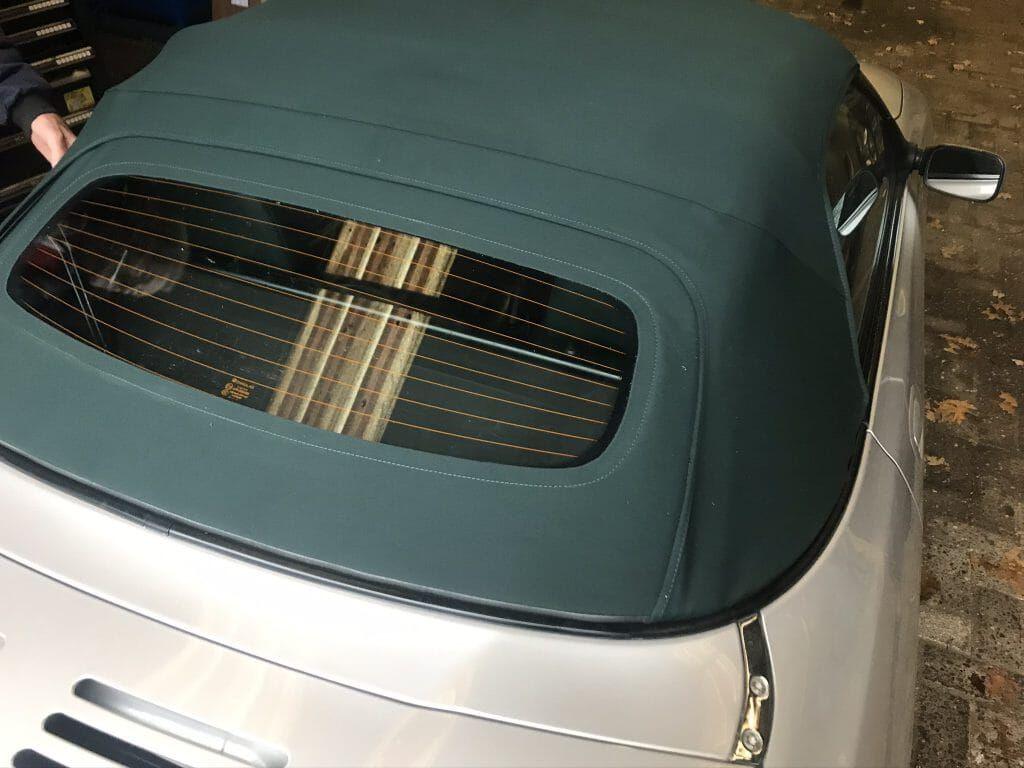 mg f mgf mg tf mgtf groene softtop + glazenruit op frame, Ophalen of Verzenden, Nieuw, MG
