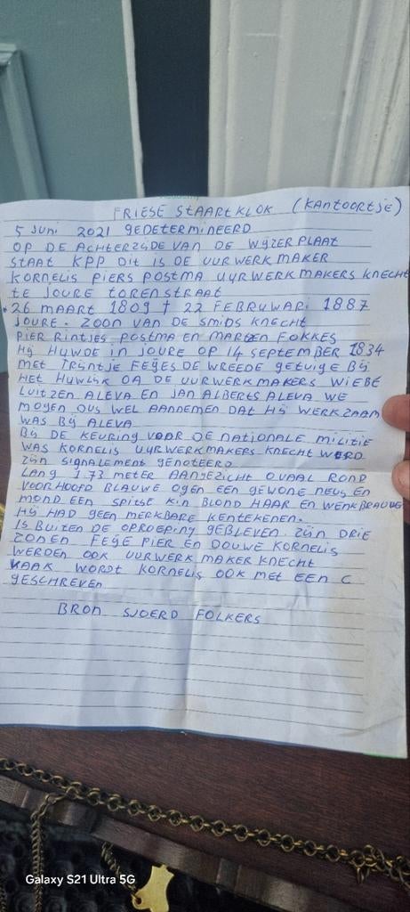 Friese staartklok kantoortje antiek, Antiek en Kunst, Antiek | Klokken, Ophalen of Verzenden