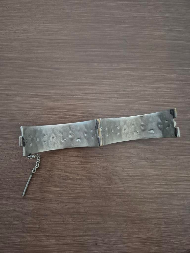 Metalen Armband - Zeer Goede Staat, Sieraden, Tassen en Uiterlijk, Armbanden, Ophalen of Verzenden, Gebruikt, Zilver, Staal