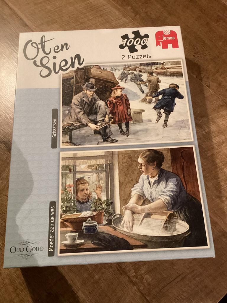 Ot en Sien Puzzels - 2x 1000 stukjes - Compleet, Ophalen of Verzenden, 500 t/m 1500 stukjes, Zo goed als nieuw, Legpuzzel