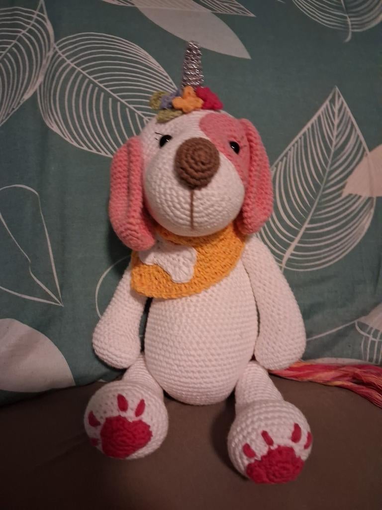Leuke gehaakte hond, Ophalen of Verzenden, Nieuw, Hond