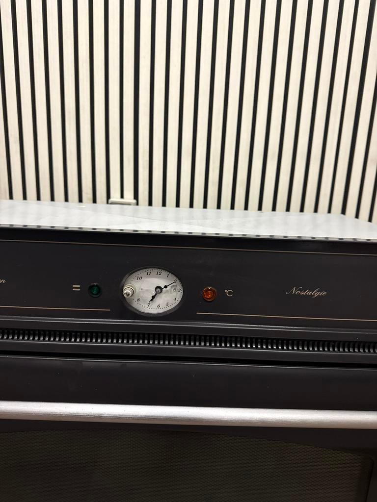 Luxe Nostalgische Boretti inbouwoven antraciet 90 cm, Witgoed en Apparatuur, Ovens, De schout 4, Fornello Esperta, Ophalen of Verzenden