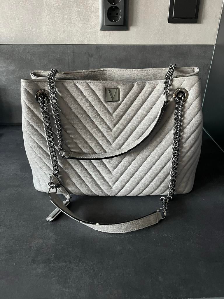 Victoria's Secret Grijze Tas - Gebruikt, Ophalen of Verzenden, Gebruikt, Grijs, Handtas