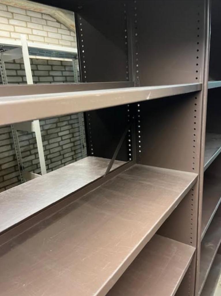 Bruine stelling magazijnstelling stellingkast kasten rekken, Ophalen of Verzenden, Zo goed als nieuw