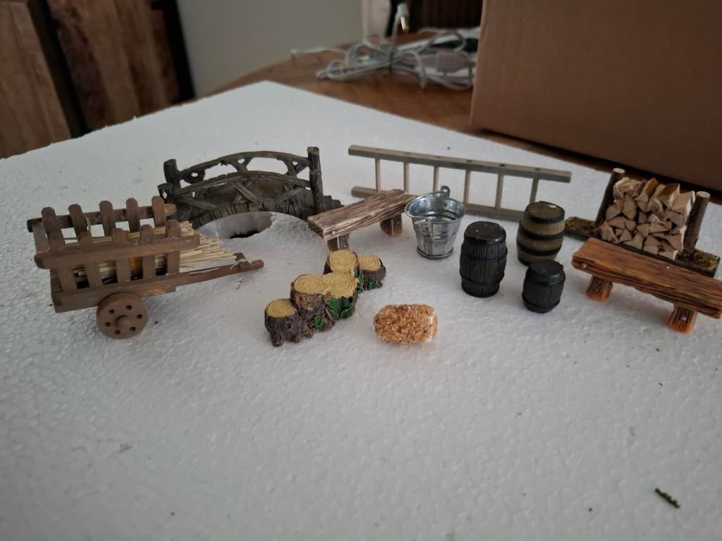 Leuke items voor een kerstdorp/diorama, Ophalen of Verzenden
