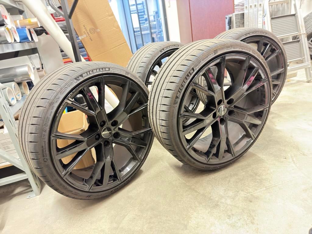 Velgen met Michelin Pilot Sport 4S banden, Ophalen, Gebruikt, 255 mm, Banden en Velgen