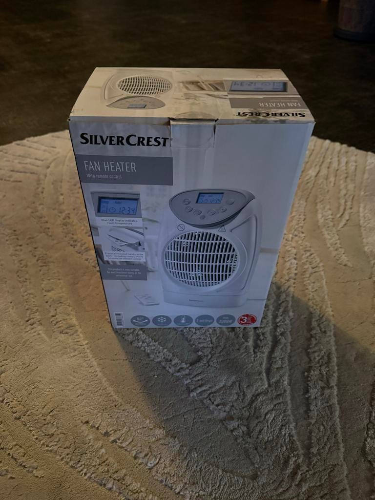 Silvercrest Ventilator Kachel met Afstandsbediening, Ophalen, Overige soorten, Elektrisch, Nieuw