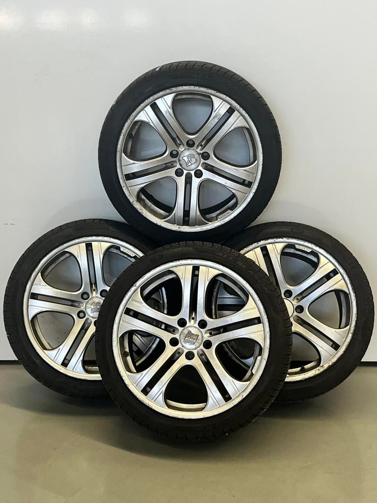 BRABUS velgen + banden Pirelli 18 inch, Auto-onderdelen, Banden en Velgen, Ophalen, 18 inch, Winterbanden, Band(en)