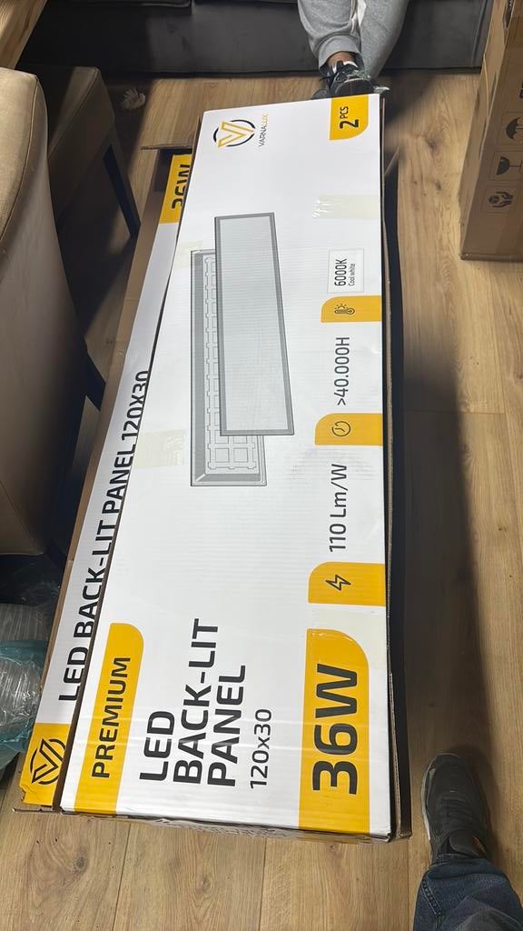 Led paneel 120x30, Ophalen, Nieuw, Metaal of Aluminium, Led