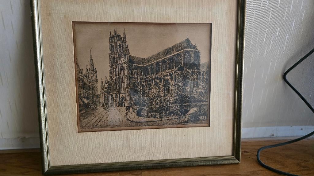 ets van Eugene Rensburg, Antiek en Kunst, Kunst | Etsen en Gravures, Ophalen