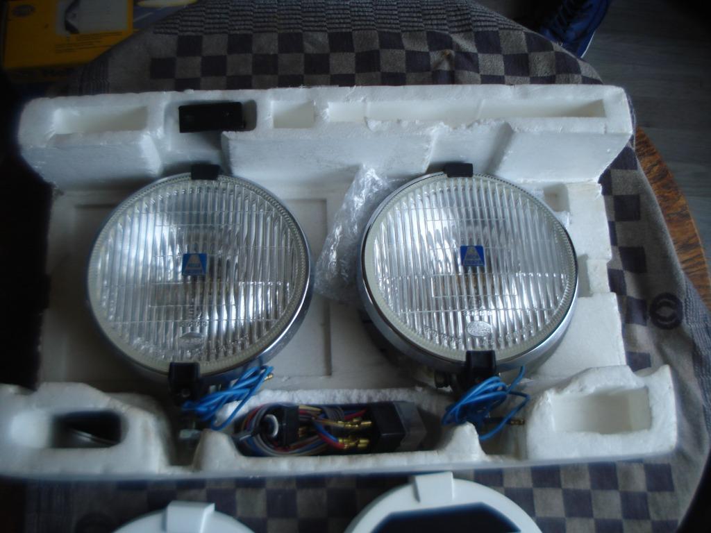 Oldtimer 1 set hella witte mistlampen met covers type 162, Verzenden, Nieuw