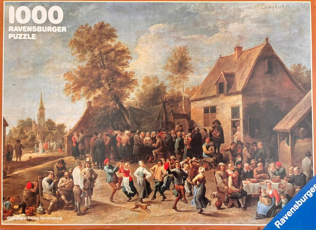 Teniers, “Dorpsfeest” (1000), Ophalen of Verzenden, 500 t/m 1500 stukjes, Zo goed als nieuw, Legpuzzel