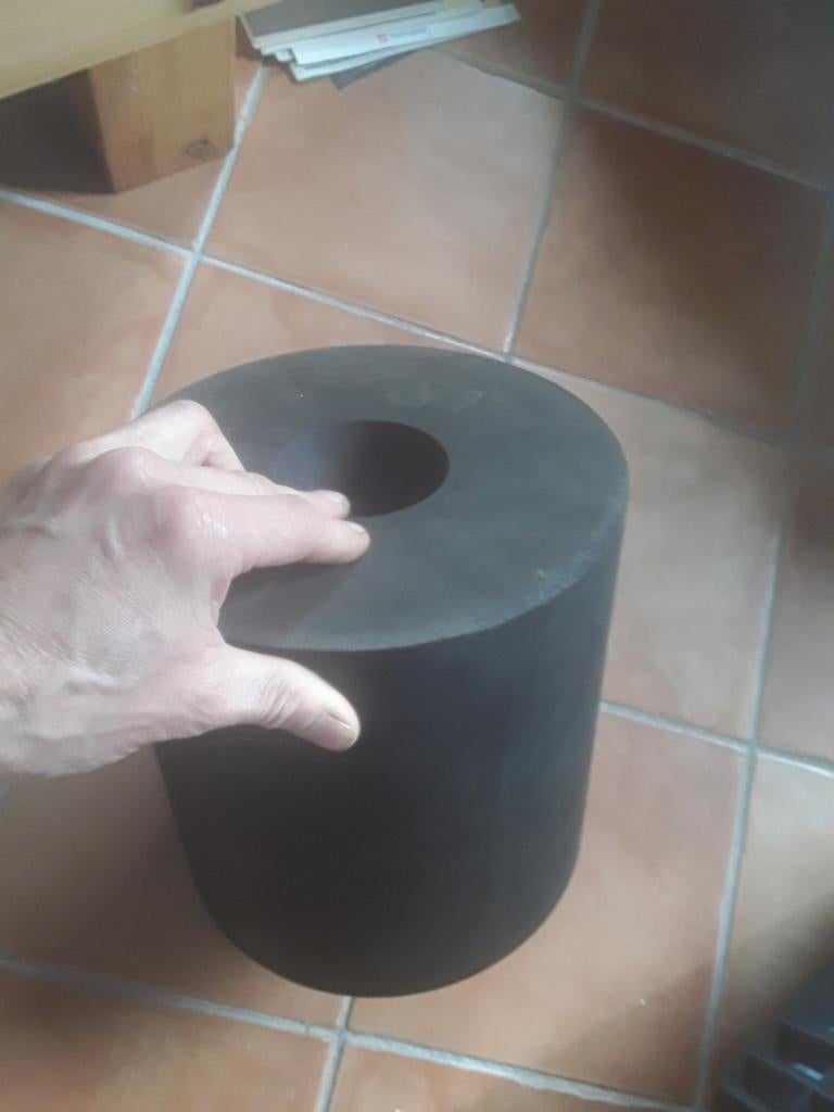 Rubber stootblok, Ophalen