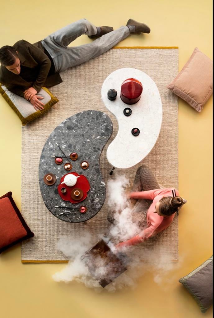 Pode by Leolux salontafelset Tubble marmercomposiet, Ophalen, 100 tot 150 cm, 50 tot 100 cm, Minder dan 50 cm