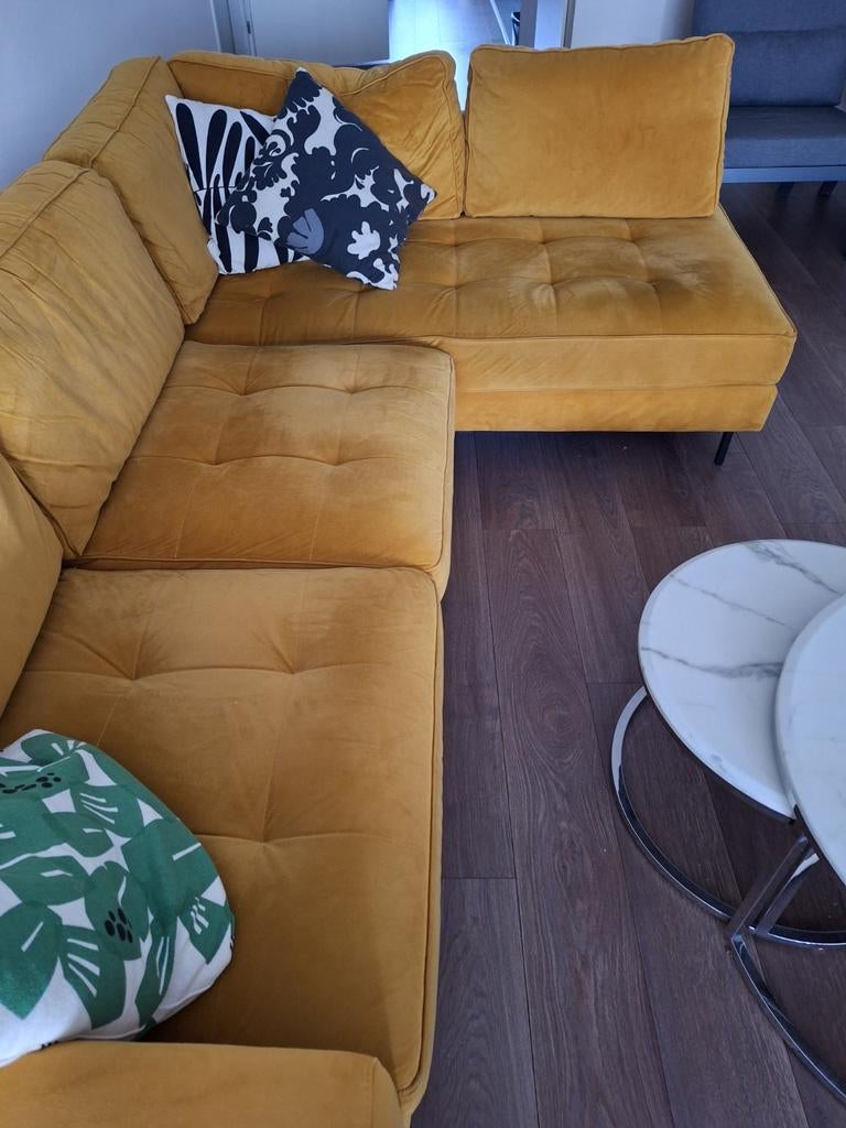 Mooie stoffen bank met lekker ligstuk, Ophalen, Gebruikt, Driepersoons, 75 tot 100 cm