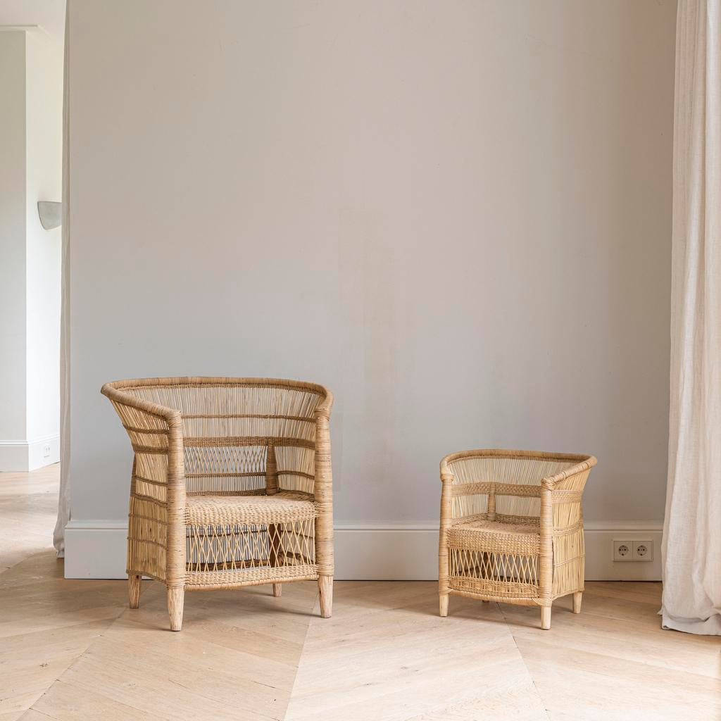 ACTIE Originele malawi chairs €199 p/s, Ophalen of Verzenden, Nieuw, Rotan