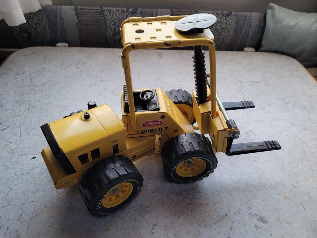 Vintage Tonka Forklift Heftruck, Gebruikt, Jongen of Meisje, Ophalen of Verzenden, Tonka