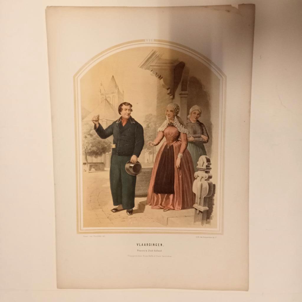Klederdracht Bing & Braet VII Zuid-Holland. Vlaardingen 1857, Ophalen of Verzenden