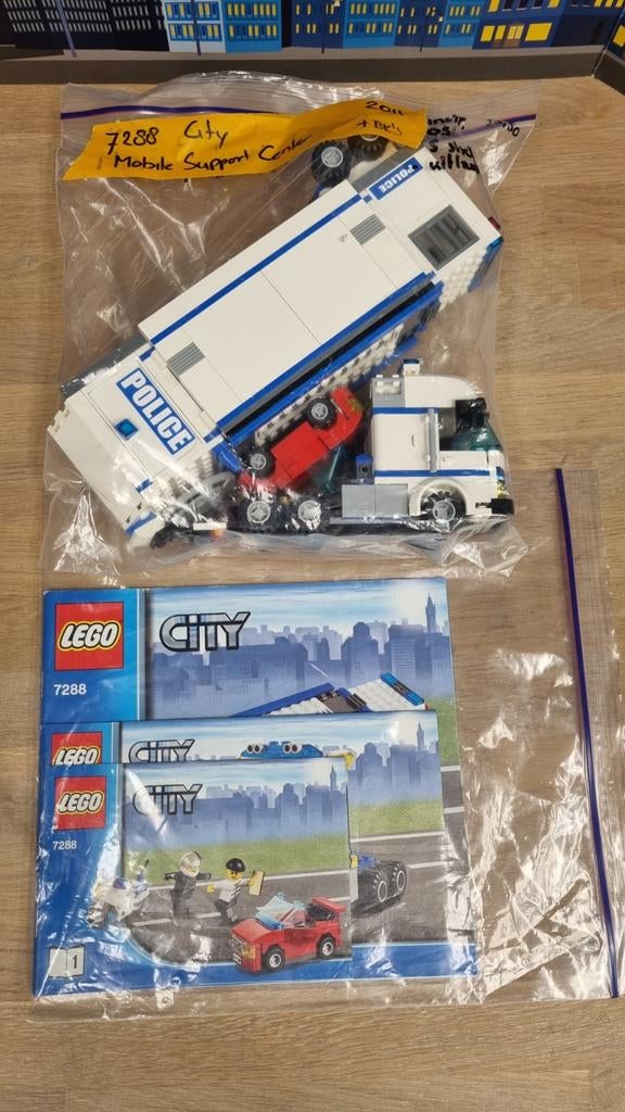 Lego 7288 City Mobile Support Center - Mist Uitlaat, Kinderen en Baby's, Speelgoed | Duplo en Lego, Gebruikt, Lego, Complete set