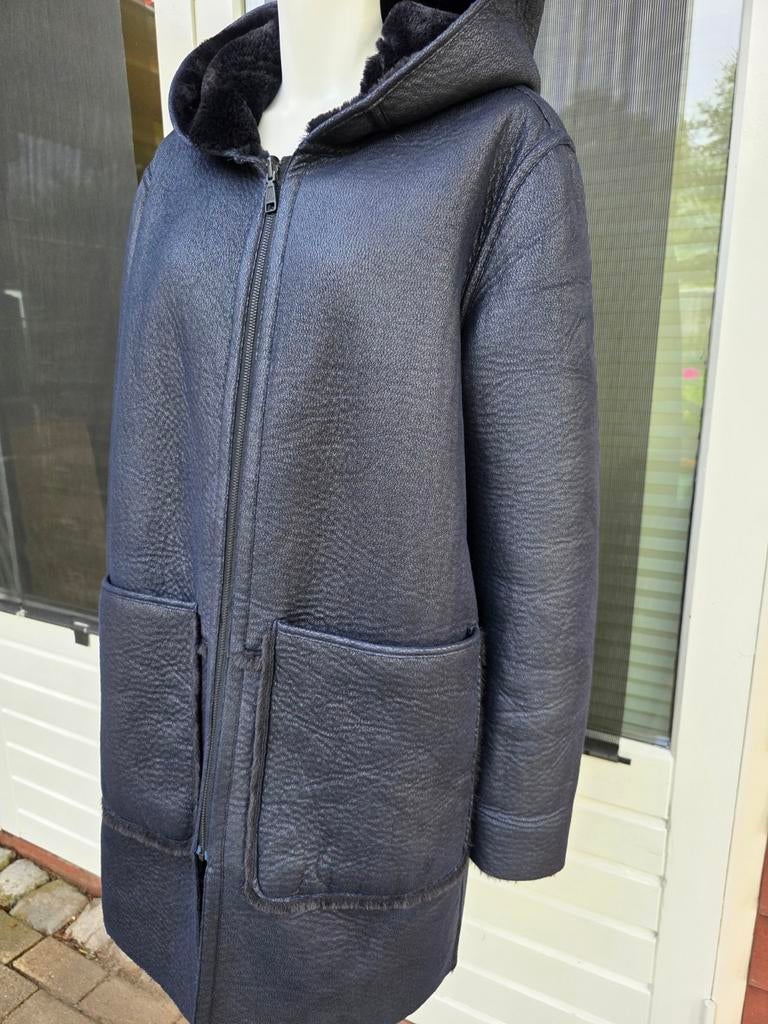 Giacomo the jacket jas 2-zijdig Imitatie Bont Lammy mt XL, Giacomo, Ophalen of Verzenden, Zo goed als nieuw, Zwart