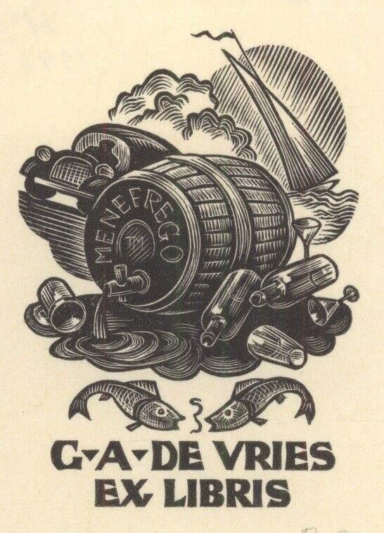 1261 Ex Libris Nederland : Thijs Mauve, 1944, Verzenden