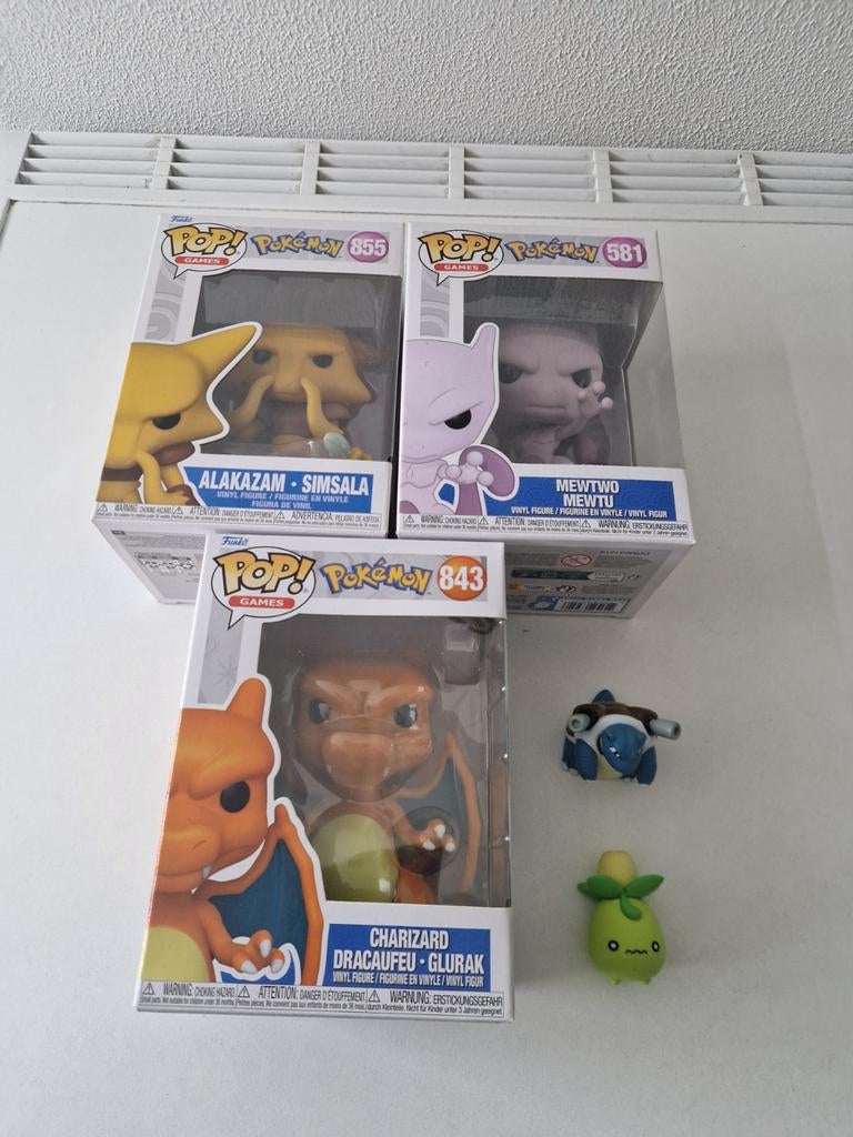 Setje pokemon funko pop 3 stuks charizard alakazam mewtwo, Verzamelen, Ophalen of Verzenden, Nieuw