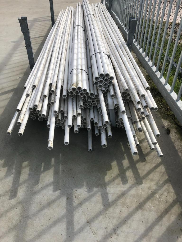 Mooie partij witte PVC buizen van 4 meter, Ophalen, Pvc, Nieuw, Rechte buis